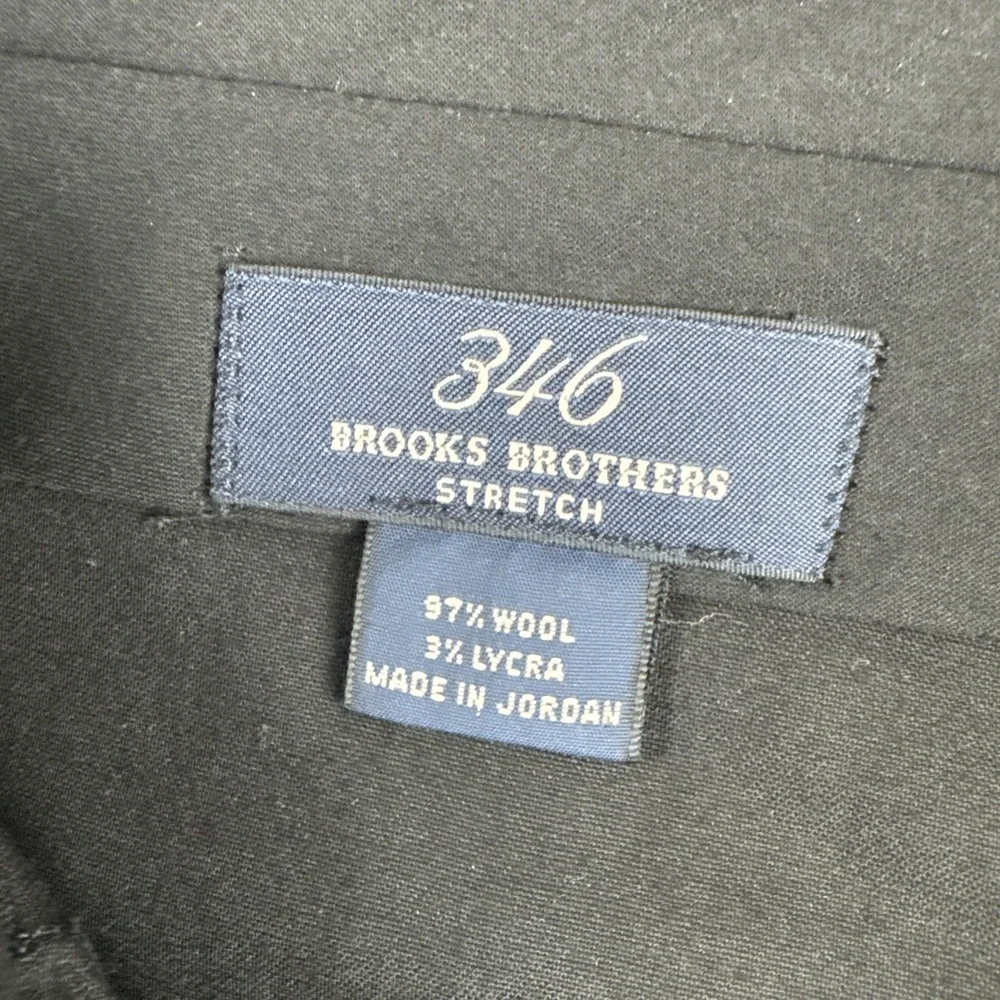 Brooks Brothers Stretch  2 Piece Gray Glen Plaid Suit 48R fits 36*30 Wool Blend
